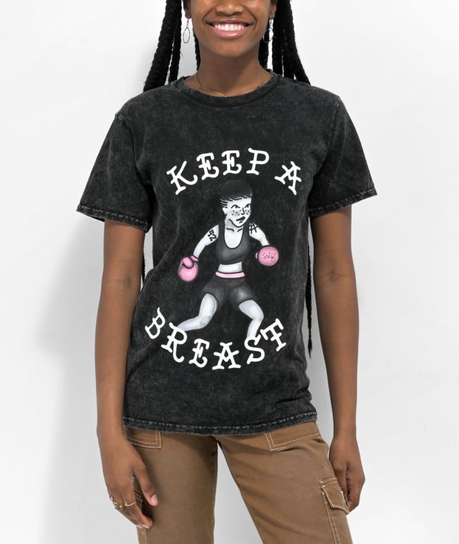 Schaf x Keep A Breast Foundation Black Wash T-Shirt