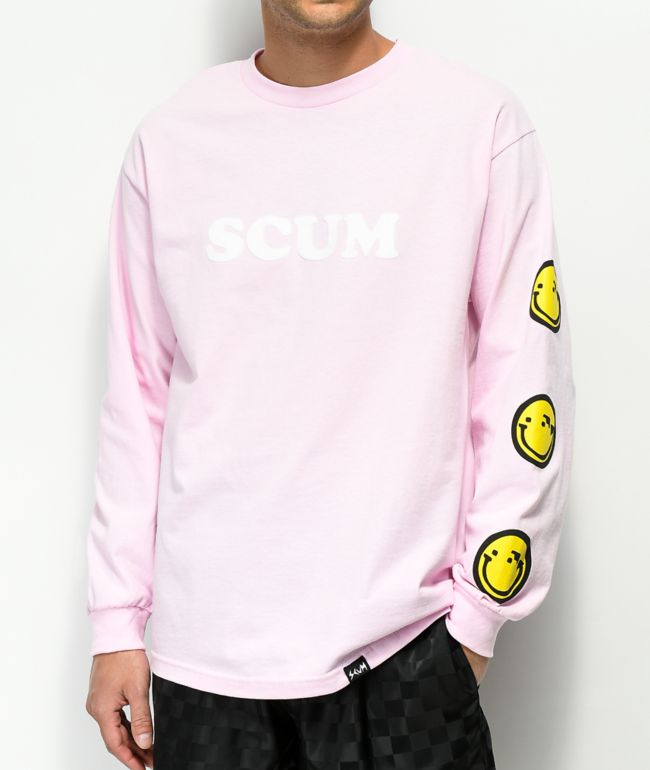Scum Get Over It Pink Long Sleeve T-Shirt