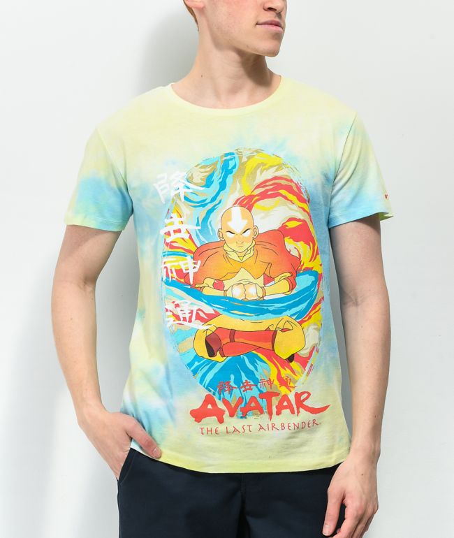 Select Start x Avatar: The Last Airbender Aang Blue & Yellow Tie Dye T-Shirt