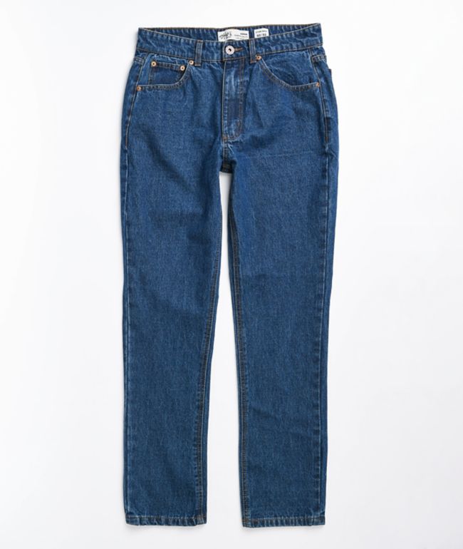 dark blue denim jeans