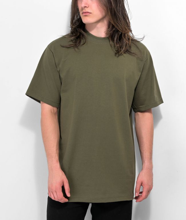 Shaka Wear Max Heavy Weight Olive T-Shirt