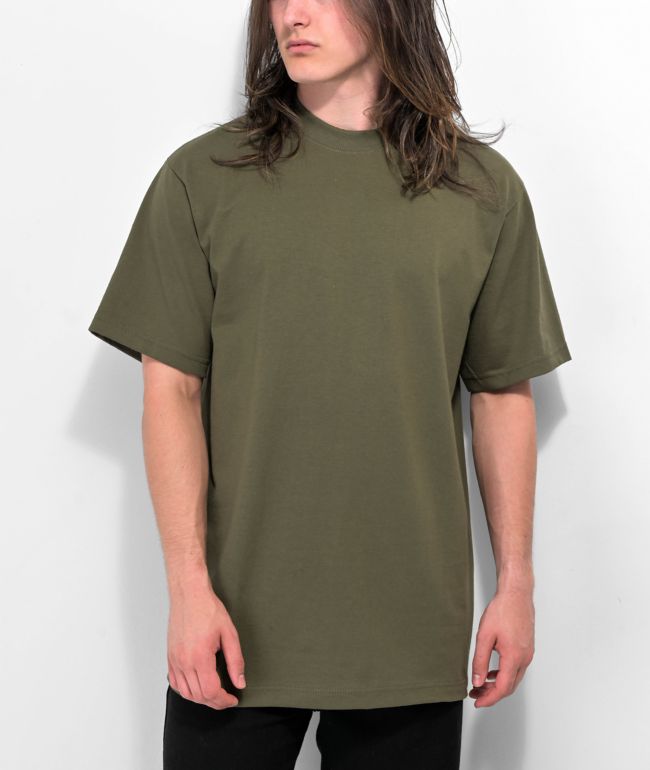 Shaka Wear Max Heavy Weight camiseta en color oliva