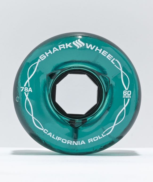 Shark Wheel California Roll 60mm 78a Emerald Skateboard Wheels