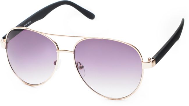 solid black aviator sunglasses