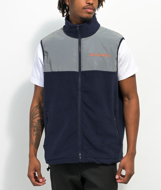 Spitfire Classic 87 Navy & Grey Fleece Vest