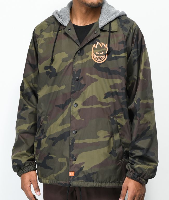 camouflage hooded jacket