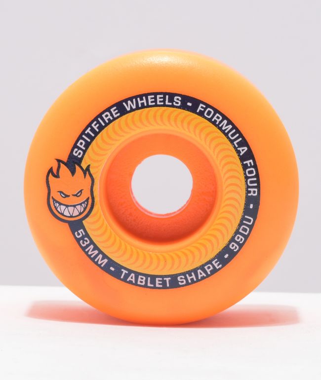Spitfire Formula Four 53mm 99a Orange Skateboard Wheels