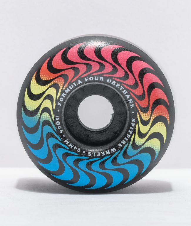 Spitfire Formula Four 54mm 99a Trippy Swirl Black Skateboard Wheels