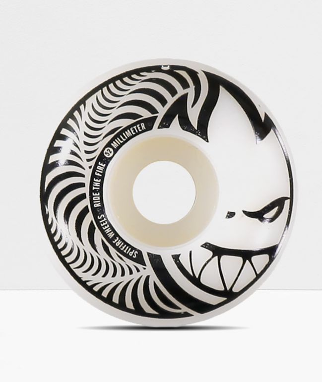 Spitfire Hypno Swirl Black White 52mm Skateboard Wheels Zumiez