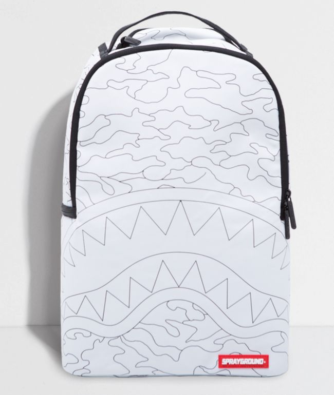 sprayground black and white backpack