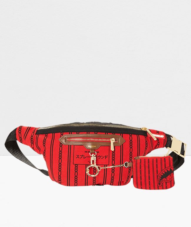 sprayground sharks in paris fanny pack