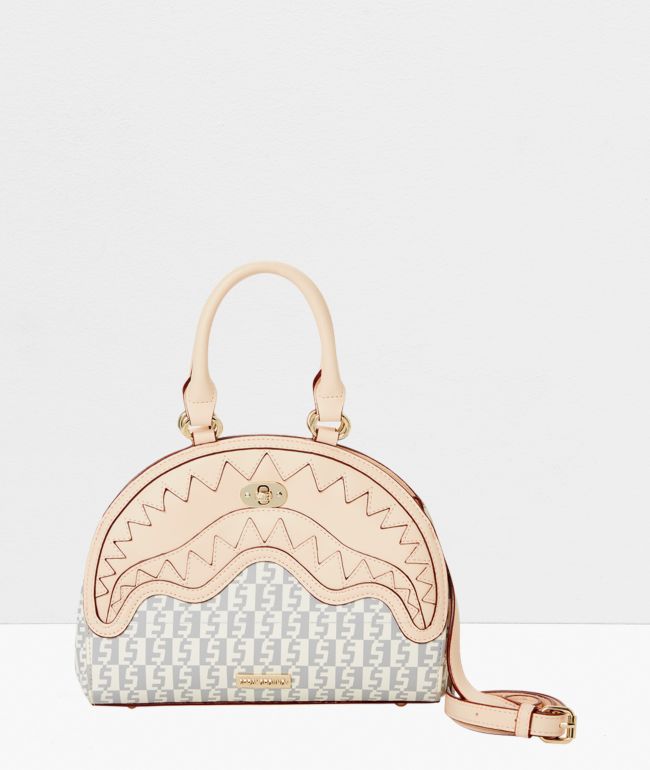 Sprayground Rose Money White \u0026 Grey Handbag