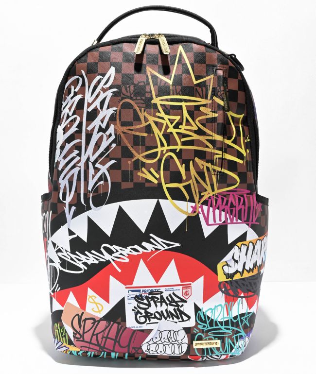 Sprayground Tagged Up Sharks In Paris mochila
