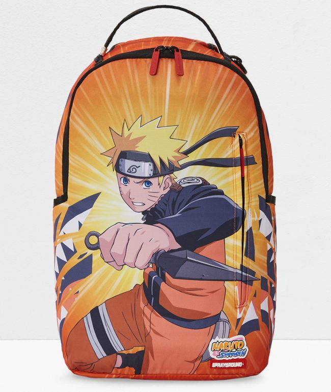 Sprayground x Naruto Shippuden Breakout Shark Orange Backpack