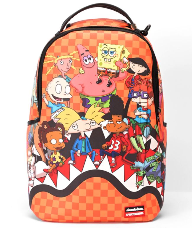 Sprayground x Nickelodeon 90's Characters Chilling Orange Backpack
