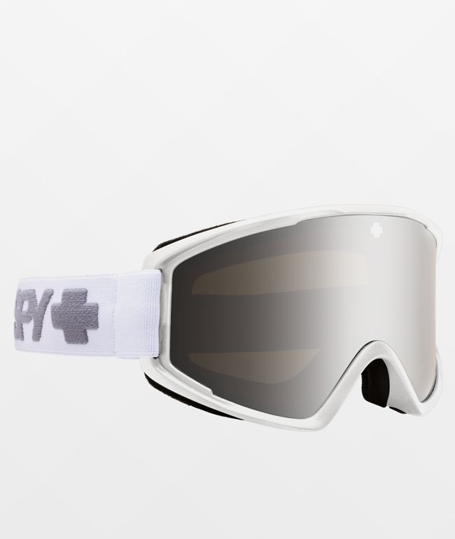 Spy Crusher Elite Matte White & Bronze Snowboard Goggles