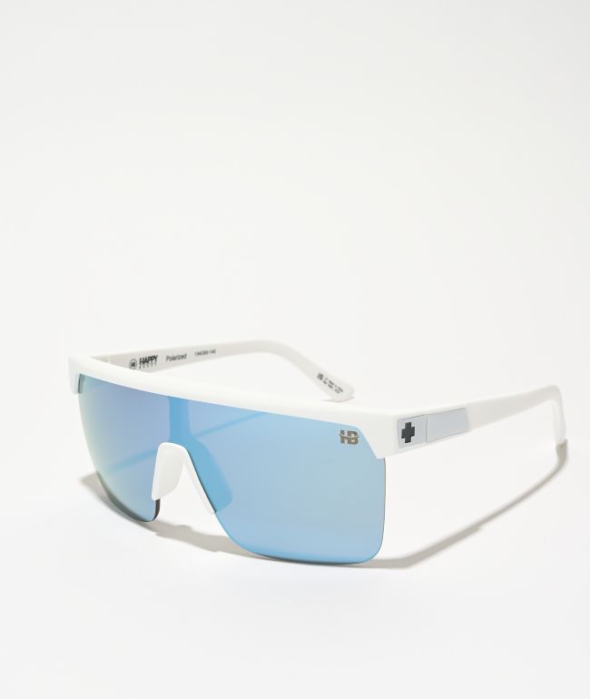 Spy Flynn 5050 HD Plus gafas de sol en blanco y azul hielo