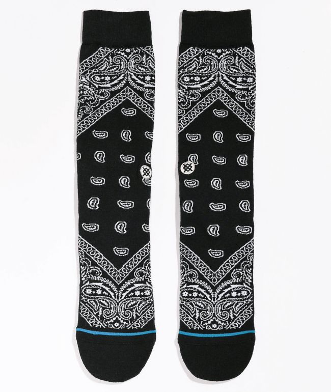 FREE SHIPPING! STANCE Barrio Socks Black LARGE 9-12 NEW