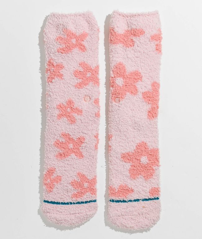 Stance Pollen Plush Pink Crew Socks