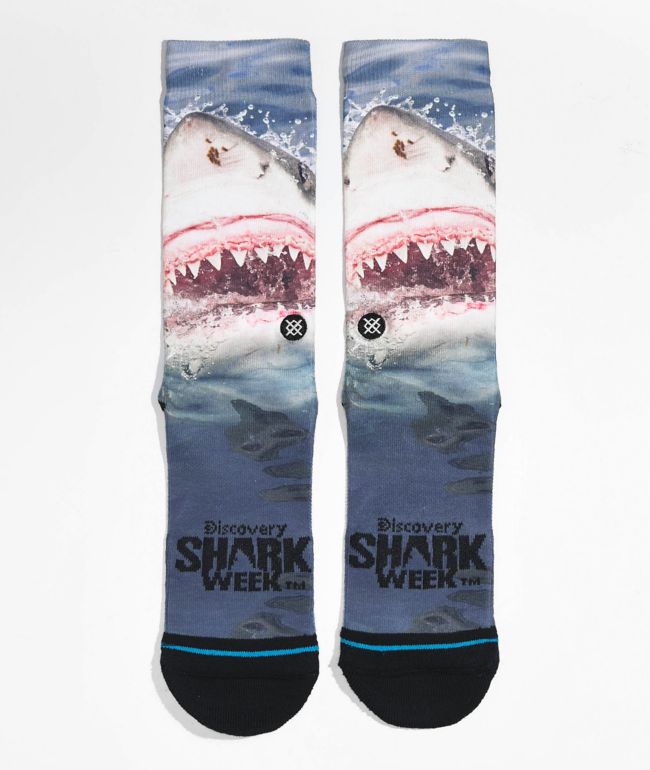 Stance x Discovery Channel Shark Week Pearly Whites Crew Socks 