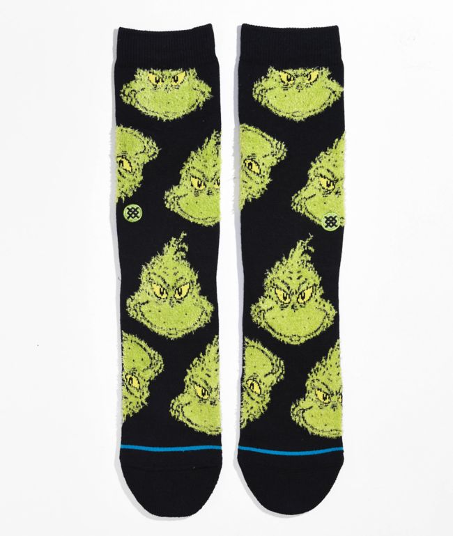 x The Grinch Mean negro calcetines