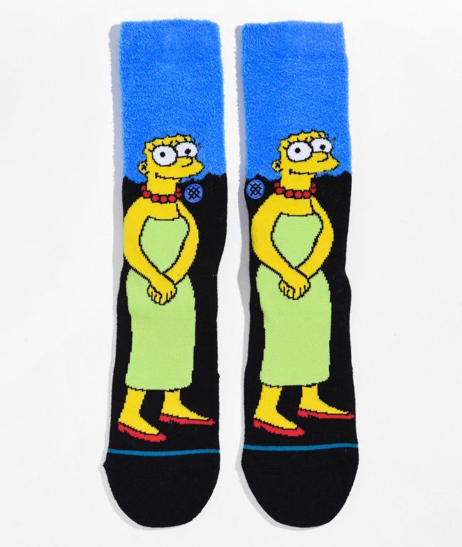 Stance x The Simpsons Marge Black Crew Socks
