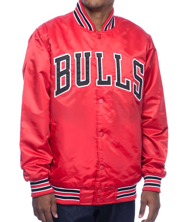 Starter Bulls chaqueta en satín rojo | Zumiez