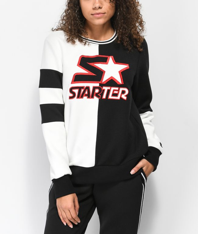 Exclusive Starter Girls Lightweight Crewneck Sweatshirt with Embossed Logo