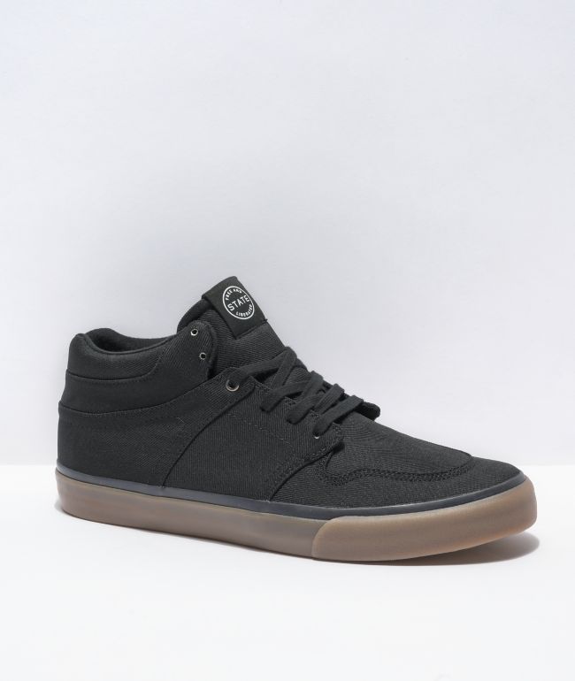 State Mercer Black Chambray & Gum Skate Shoes