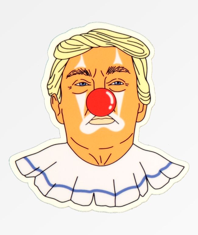 Stickie Bandits Donald Clown Sticker