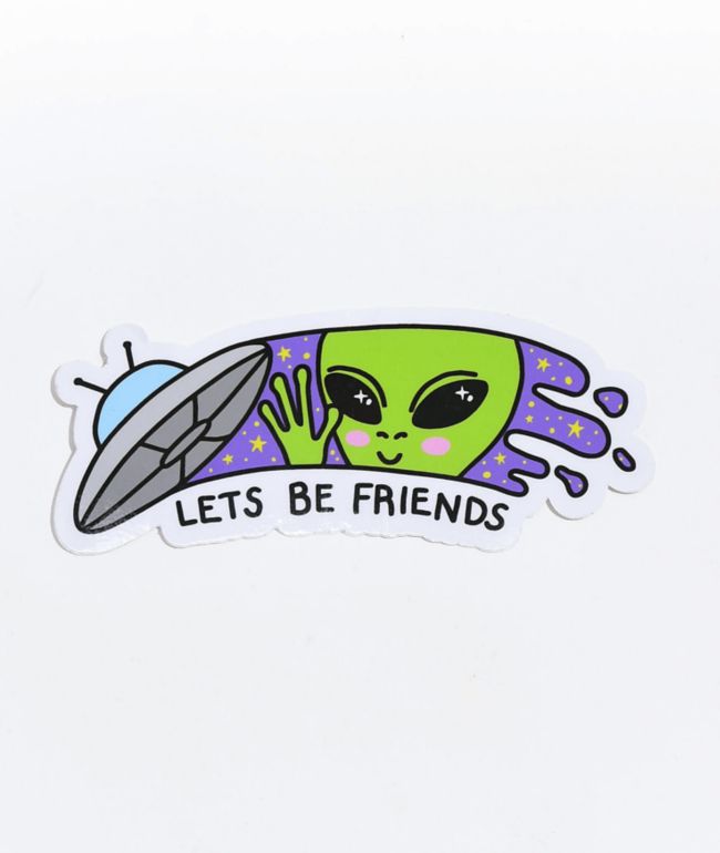 Stickie Bandits Let's Be Friends Sticker