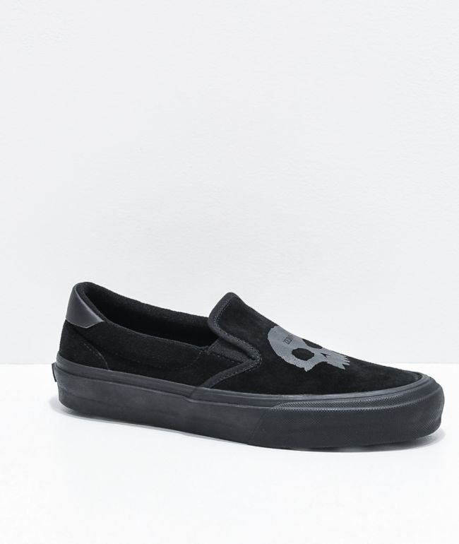 Straye x Zero Ventura Slip- On zapatos de skate negros