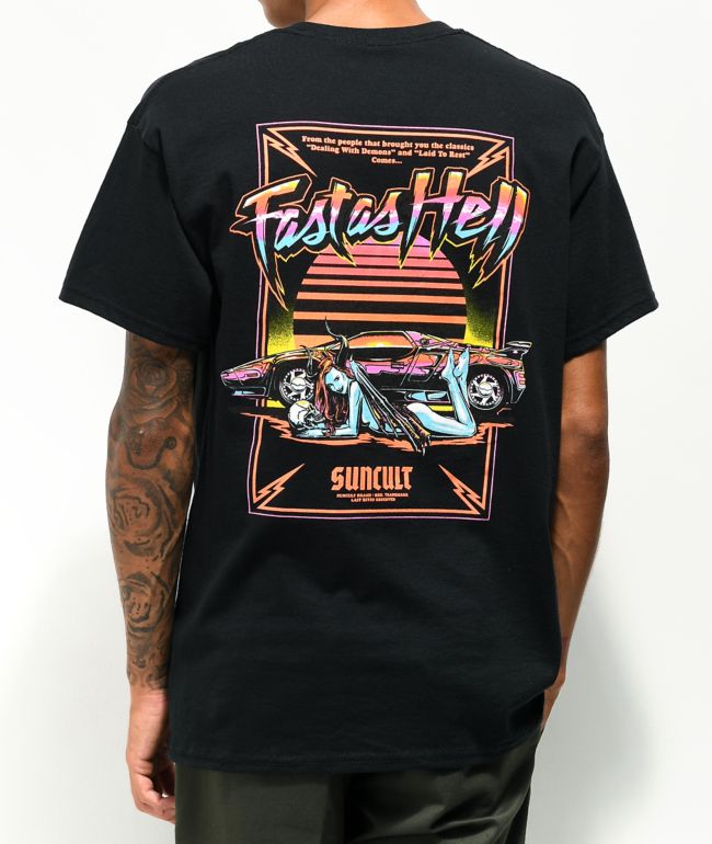 SunCult Fast As Hell Black T-Shirt