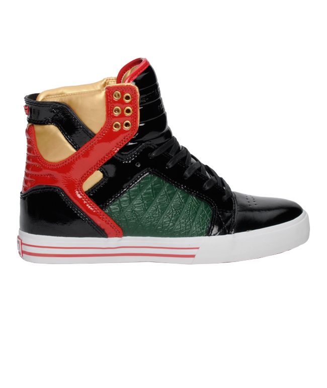 supra skytop black red