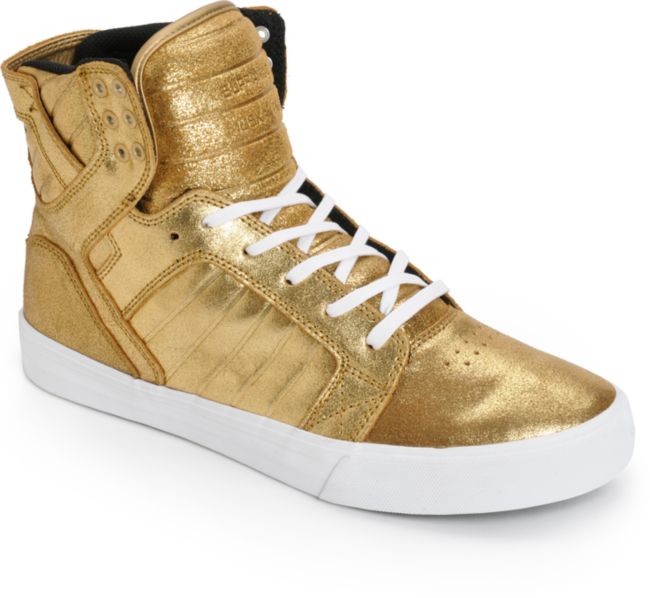 Gold supra shoes Outlet