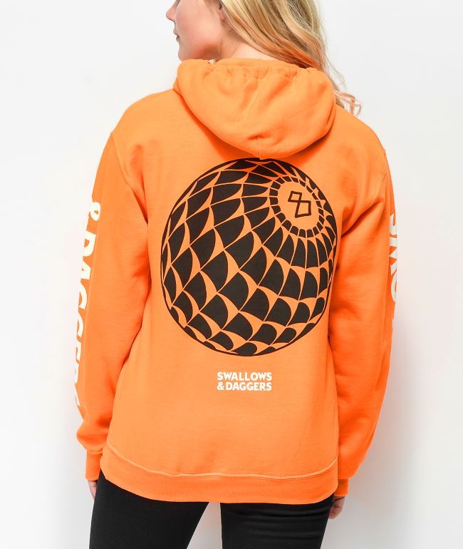 neon orange hoodie