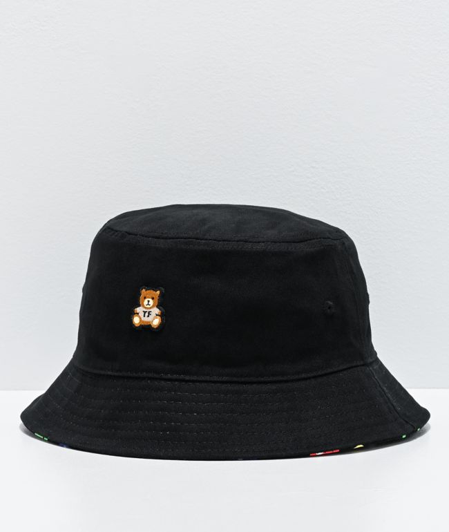Teddy Fresh Black Reversible Bucket Hat