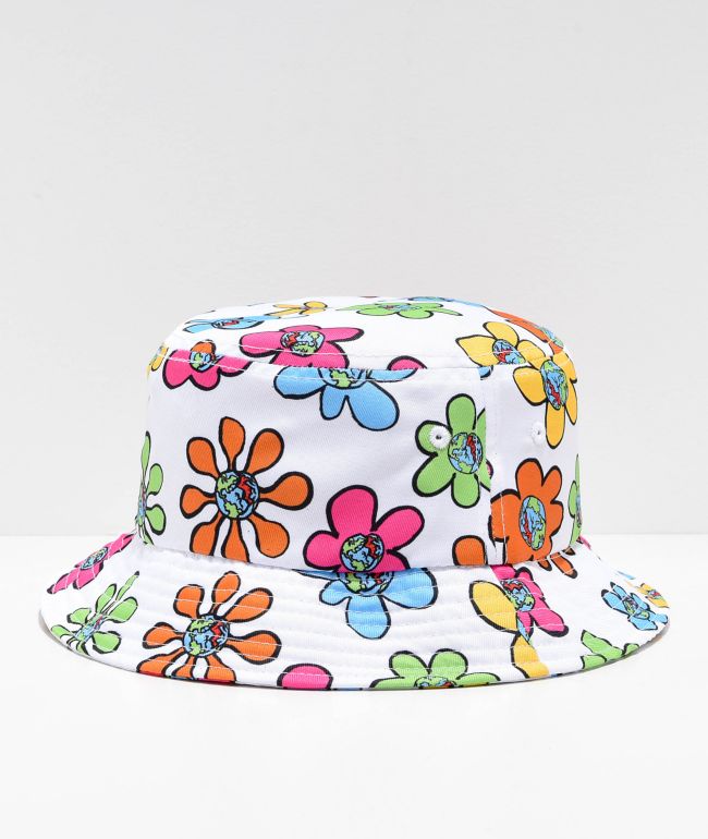 bucket hat with flowers