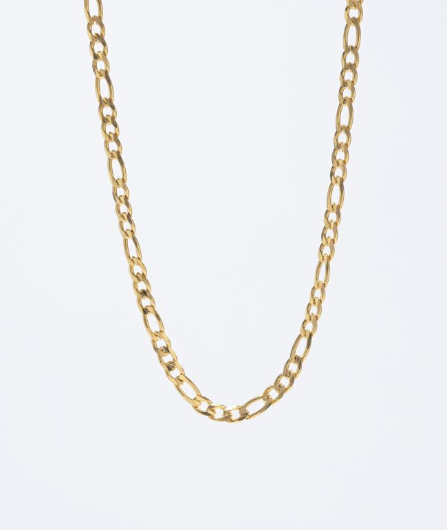 The Gold Gods 6mm Gold Figaro Chain Necklace