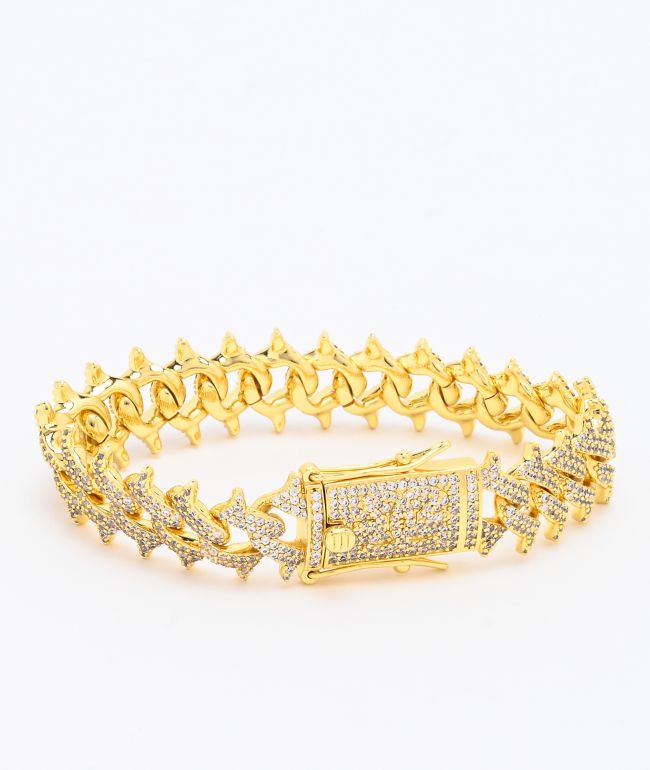 The Gold Gods Diamond Spiked Gold Cuban 