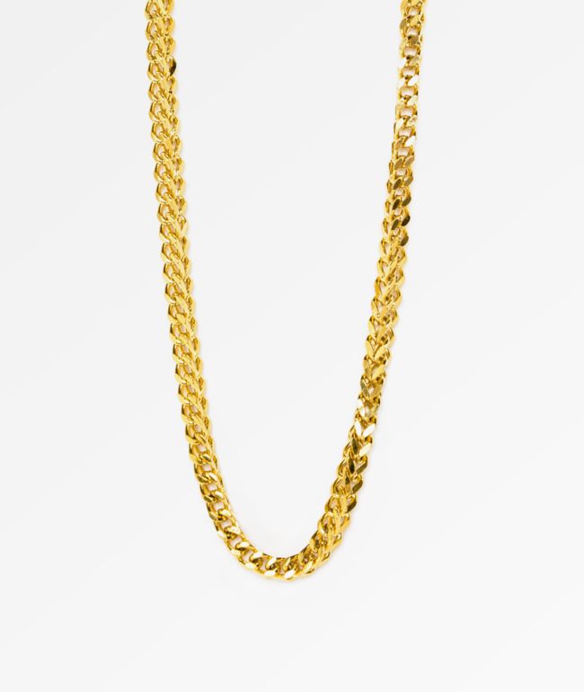 The Gold Gods Franco Box Chain 28"  Necklace