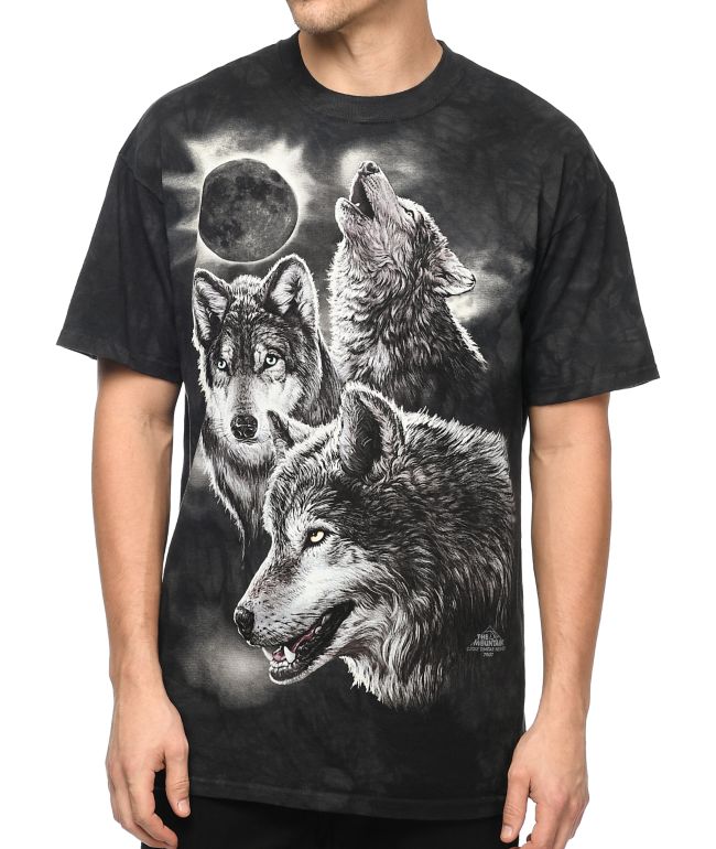 black wolf t shirt