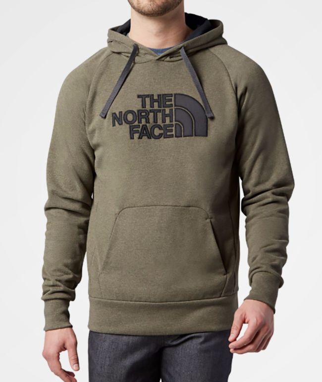 north face olive green hoodie