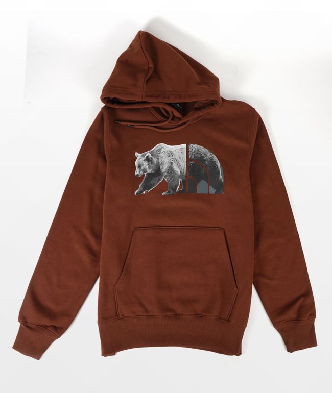 Mens north face bear hoodie clearance