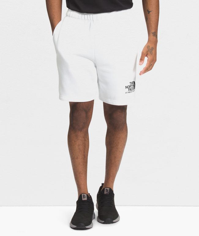 North Face Coordinates White Sweat Shorts