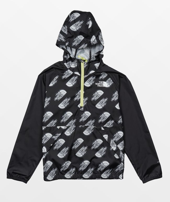 The North Face Kids Printed Packable Black Jacket 