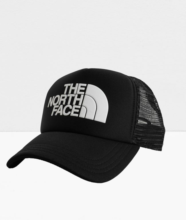 The North Face Logo Black Trucker Hat