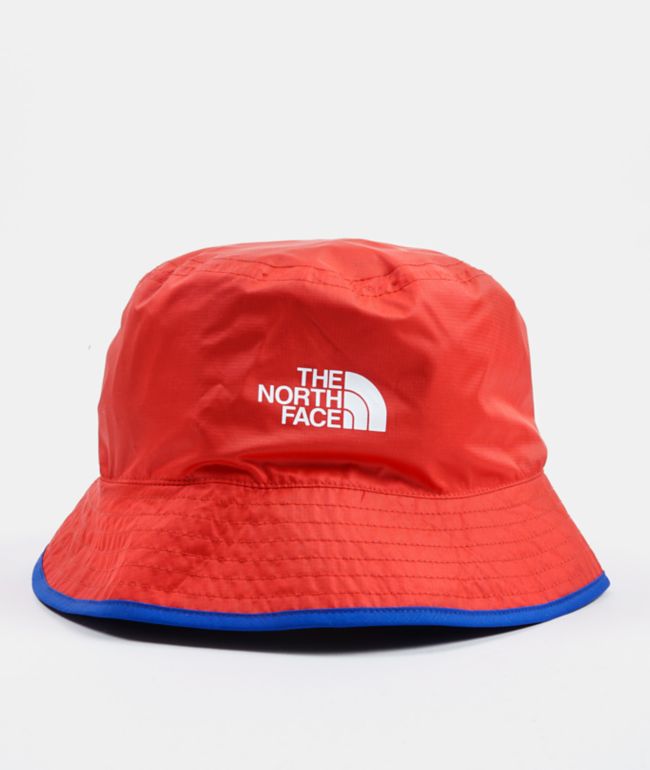 The North Face Sun Stash Red Blue Reversible Bucket Hat