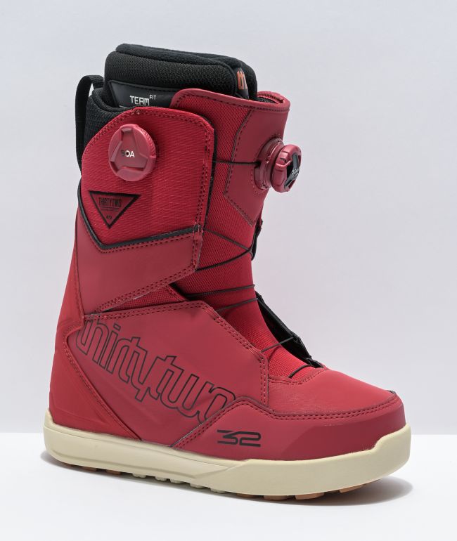 ThirtyTwo Lashed Double Boa Red Snowboard Boots 2021