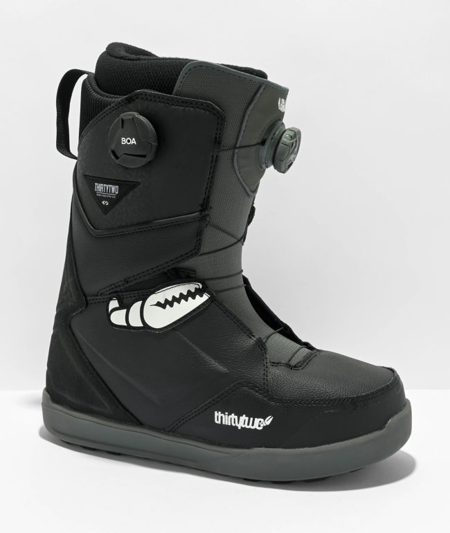 ThirtyTwo x Crab Grab Lashed Double Boa Botas de snowboard negras 2023